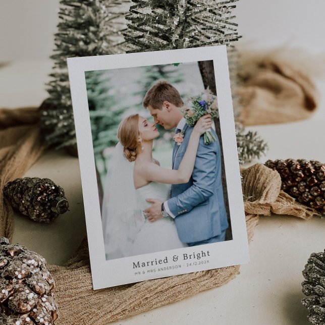 einfache, moderne Hochzeitsankündigung Karte (Von Creator hochgeladen)