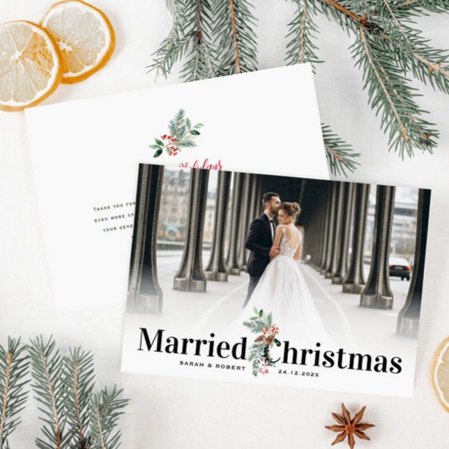 einfache, moderne Hochzeitsankündigung Postkarte (Von Creator hochgeladen)