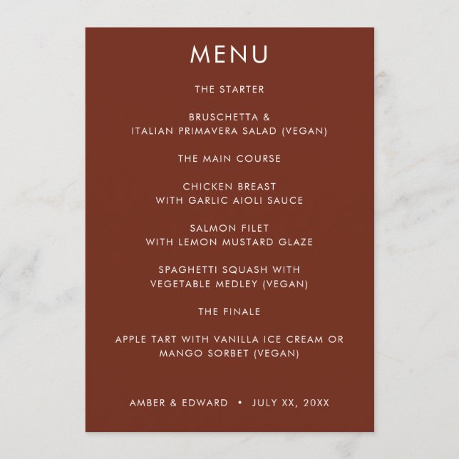 Einfache moderne Hochzeitskarte Einladung (Vorderseite)