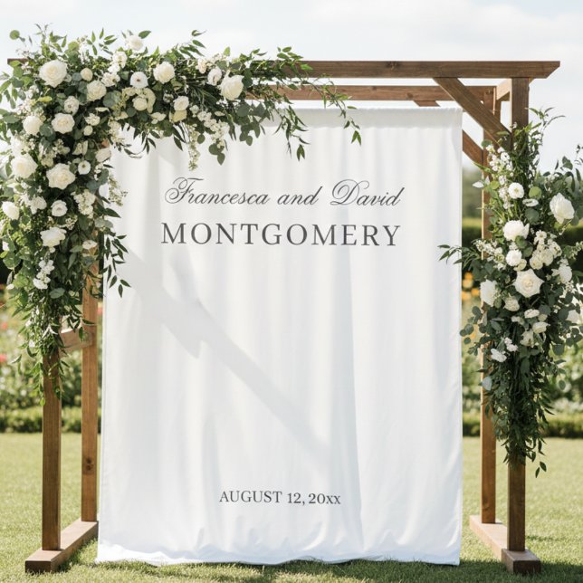 Einfache, moderne Hochzeitskulisse Wandteppich (Von Creator hochgeladen)