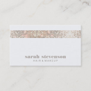 Einfache moderne IMITATE Sequins Beauty und Fashio Visitenkarte
