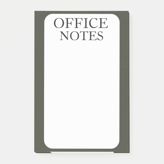EINFACHE MODERNE INDIVIDUELLE BÜROARBEITSMAPPE POST-IT KLEBEZETTEL (Vorderseite)