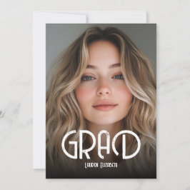 Einfache moderne Kalligrafie-Foto-Abschluss-Einlad Einladung