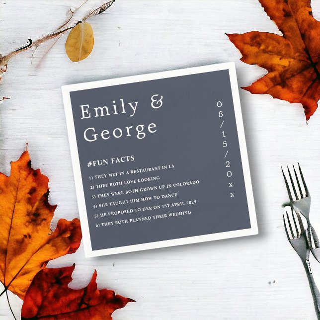 Einfache moderne Kalligrafie Klasse Elegante Hochz Serviette (Von Creator hochgeladen)