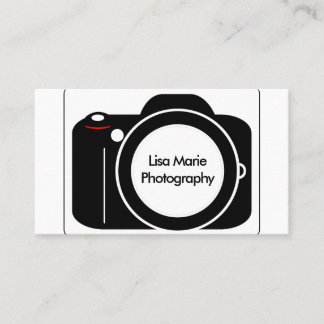 Einfache moderne Kamera-Fotografie Visitenkarte
