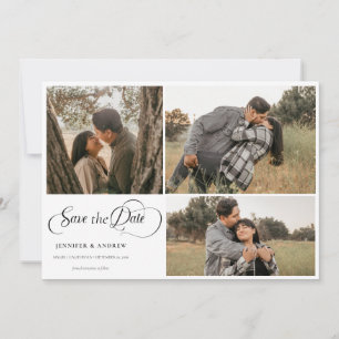 Einfache moderne Klasse   FOTO SAVE THE DATE Einladung