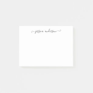 Einfache moderne Klassik Elegantes Schwarzes Graue Post-it Klebezettel