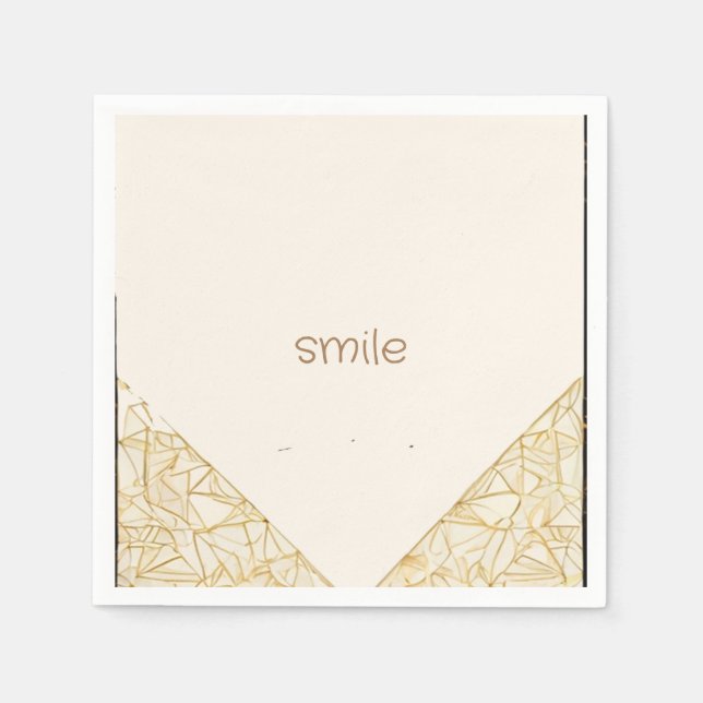 einfache moderne Kunst in Pastellfarben Serviette (Vorderseite)