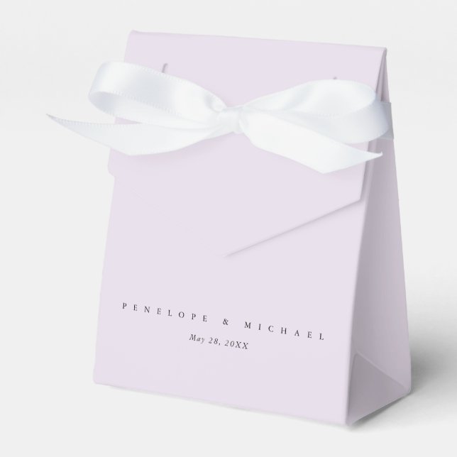 Einfache moderne Lavendel Geschenkschachtel (Vorderseite)