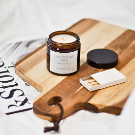 Einfache moderne Lavendel Lullaby Candle Quadratischer Aufkleber