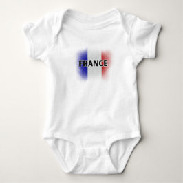 Einfache moderne Liebe Frankreich Flag Paris Souve Baby Strampler