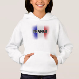Einfache moderne Liebe Frankreich Flag Paris Souve Hoodie