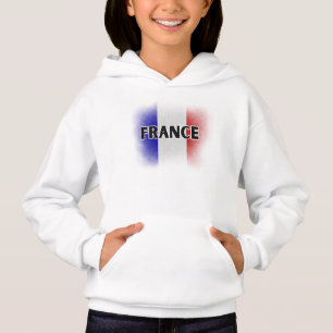 Einfache moderne Liebe Frankreich Flag Paris Souve Hoodie