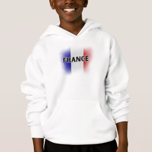Einfache moderne Liebe Frankreich Flag Paris Souve Hoodie