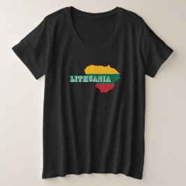 Einfache moderne Litauen lietuva Flag Souvenir Große Größe T-Shirt