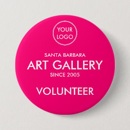 Einfache, moderne Magenta Add-Logo-Auktion Freiwil Button