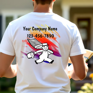 Einfache moderne Maler-Business-Arbeits-T-Shirts T-Shirt