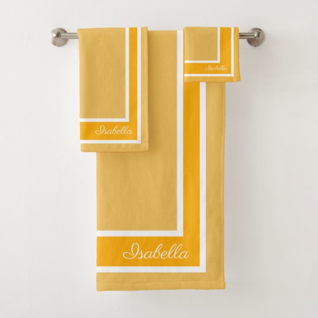 Einfache moderne Mimosa Badhandtuch Set (Insitu)