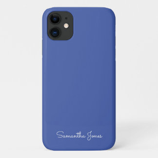 Einfache moderne Minimal Bright Blue Case-Mate iPhone Hülle