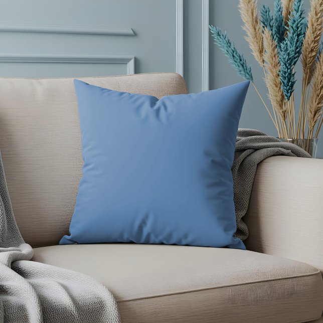 Einfache moderne Minimal-Farbdekor mit solidem Him Kissen (Simple Modern Minimal Solid Sky Blue Color Decor Throw Pillow)