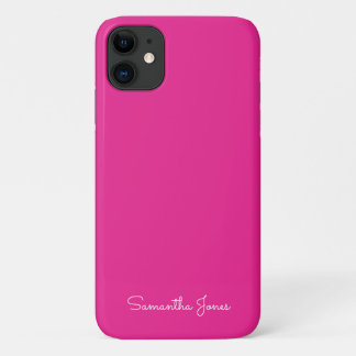 Einfache moderne Minimal Fuschia Pink Case-Mate iPhone Hülle