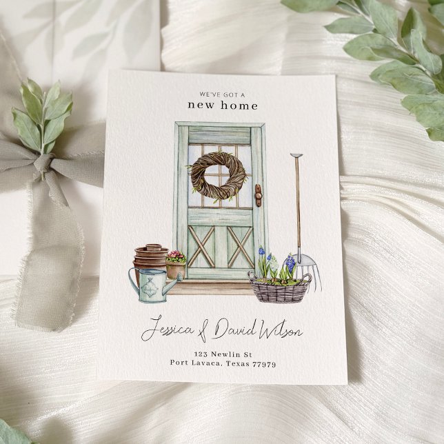 Einfache, moderne Minimal Neuer Zuhause Moving Ank Einladung (Von Creator hochgeladen)