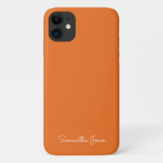 Einfache moderne Minimal Orange Case-Mate iPhone C Hülle