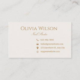 Einfache moderne minimale Berufliche Visitenkarte