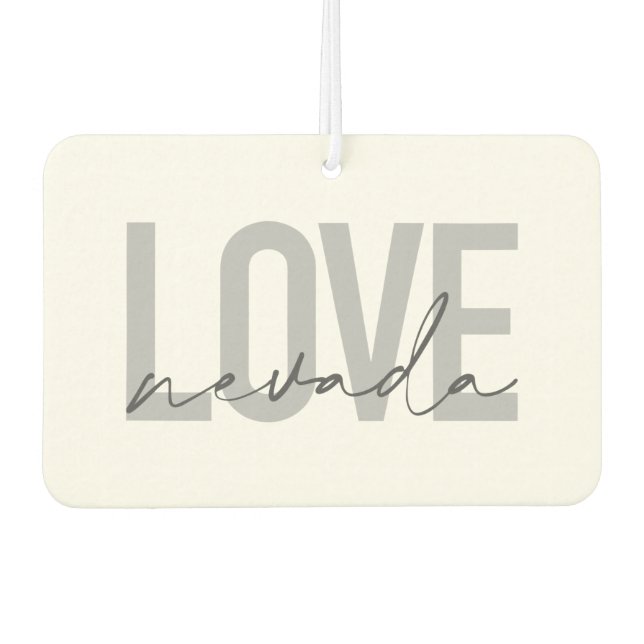 Einfache, moderne, minimale, coole Design Liebe Ne Autolufterfrischer (Vorderseite)