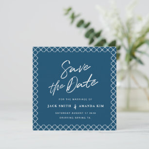 Einfache moderne minimale SkriptWedding speichert  Save The Date