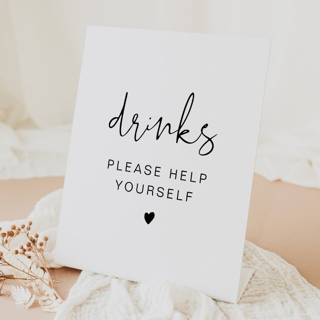Einfache moderne Minimalistisch Drinks Bar Sockelschild (Von Creator hochgeladen)