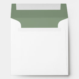 Einfache moderne Minimalistisch Sage Green Square 