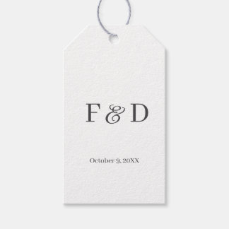 Einfache moderne minimalistische Gastgeschenk Hoch Geschenkanhänger