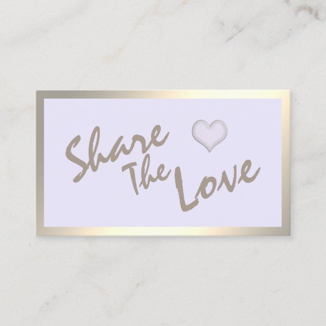 Einfache moderne minimalistische Goldkarte Empfehlungskarte (Vorderseite)