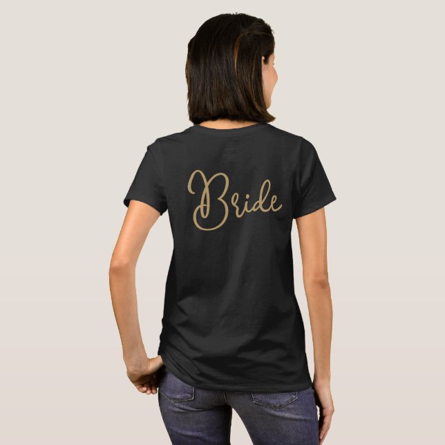 Einfache, moderne Minimalistische Goldschrift | Br T-Shirt (Schwarz voll)