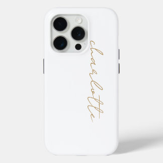 Einfache, moderne Minimalistische Goldschrift Case-Mate iPhone Hülle