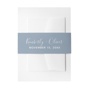 Einfache moderne Minimalistische Hochzeit Einladungsbanderole