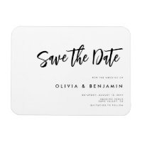 Einfache moderne Minimalistische Hochzeit rettet d
