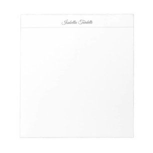 Einfache Moderne Minimalistische Kalligrafie Name Notizblock