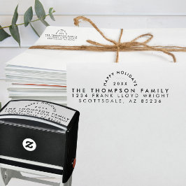 Einfache moderne Minimalistische Rücksendeadresse Permastempel