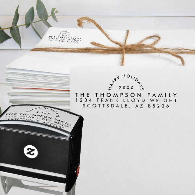 Einfache moderne Minimalistische Rücksendeadresse  Permastempel (Von Creator hochgeladen)