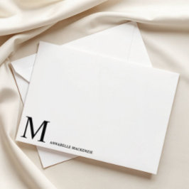 Einfache, moderne Minimalistische Schwarze Monogra Einladung