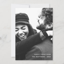 Einfache moderne Minimalistische Urlaubskarte Feiertagskarte