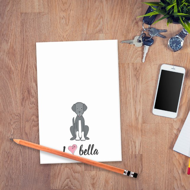 Einfache moderne Monogram Stilftiger Schwarz-weiße Post-it Klebezettel (Von Creator hochgeladen)