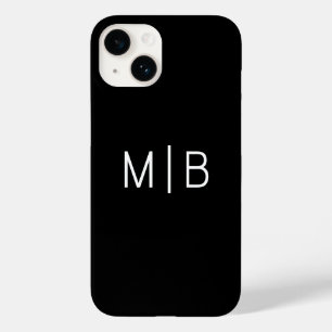 Einfache moderne Monogramm ErstPersonalisiert Case-Mate iPhone 14 Hülle