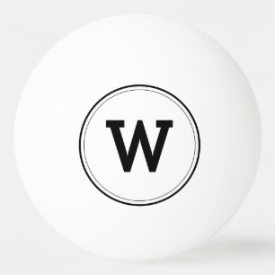 Einfache, moderne Monogramm-Pingpong-Ball Tischtennisball