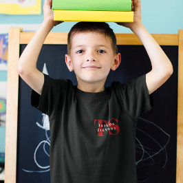 Einfache moderne Monogramm- und Name-ID T-Shirt