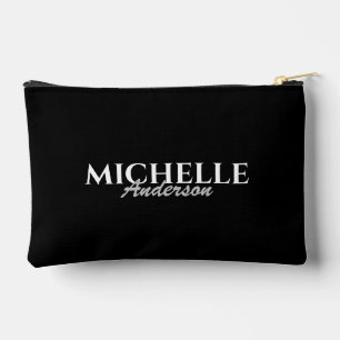 Einfache moderne Monogramm Zubehörtasche