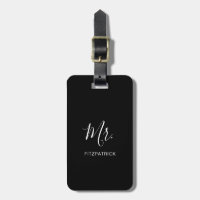 Einfache Moderne Mr. Groom Newlywed Elegant