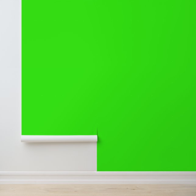 Einfache moderne Neon Fluorescent Green Tapete (Anwendung)